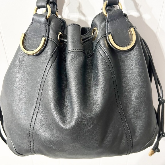 JUICY COUTURE Black Leather Sachel Handbag - Picture 3 of 6